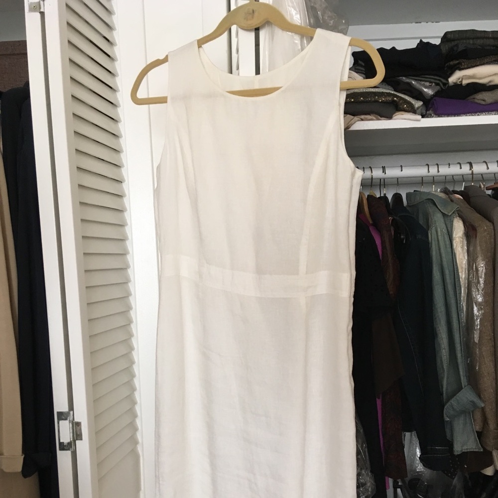 Brooks brother linen dress calf length